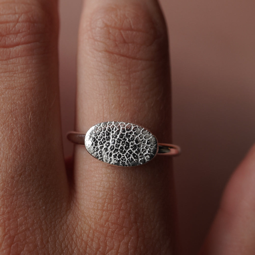 Finger-/Tierabdruck - Ring "Oval"