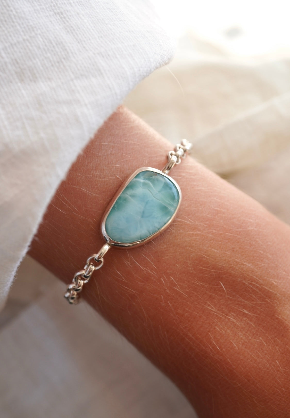 Larimar Armband