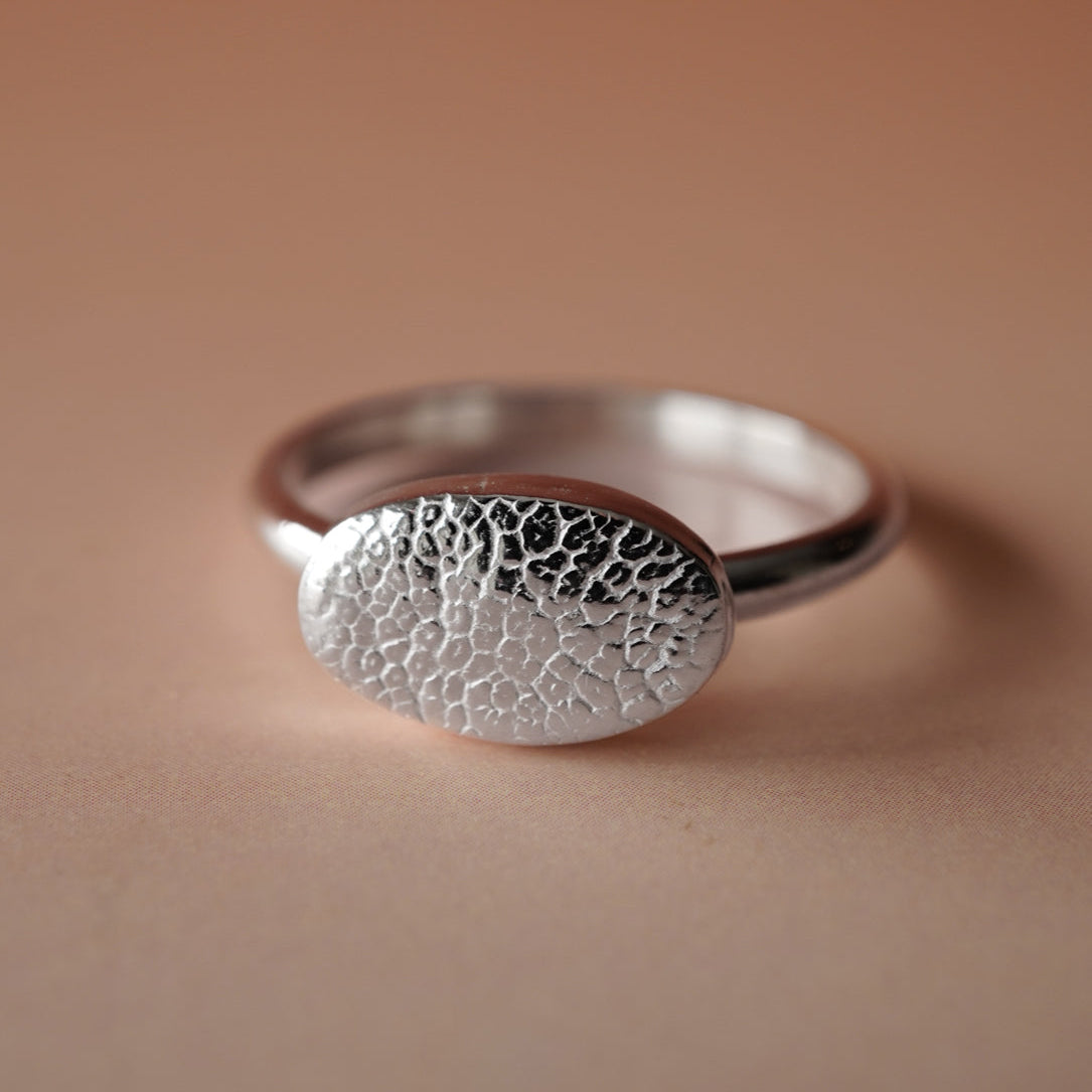 Finger-/Tierabdruck - Ring "Oval"