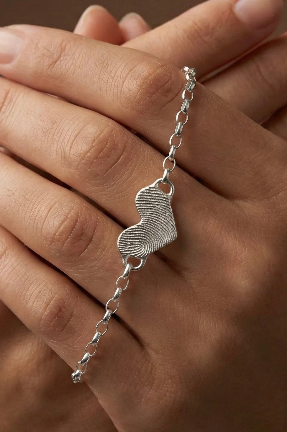 Finger-/Tierabdruck - Armband "Herz"