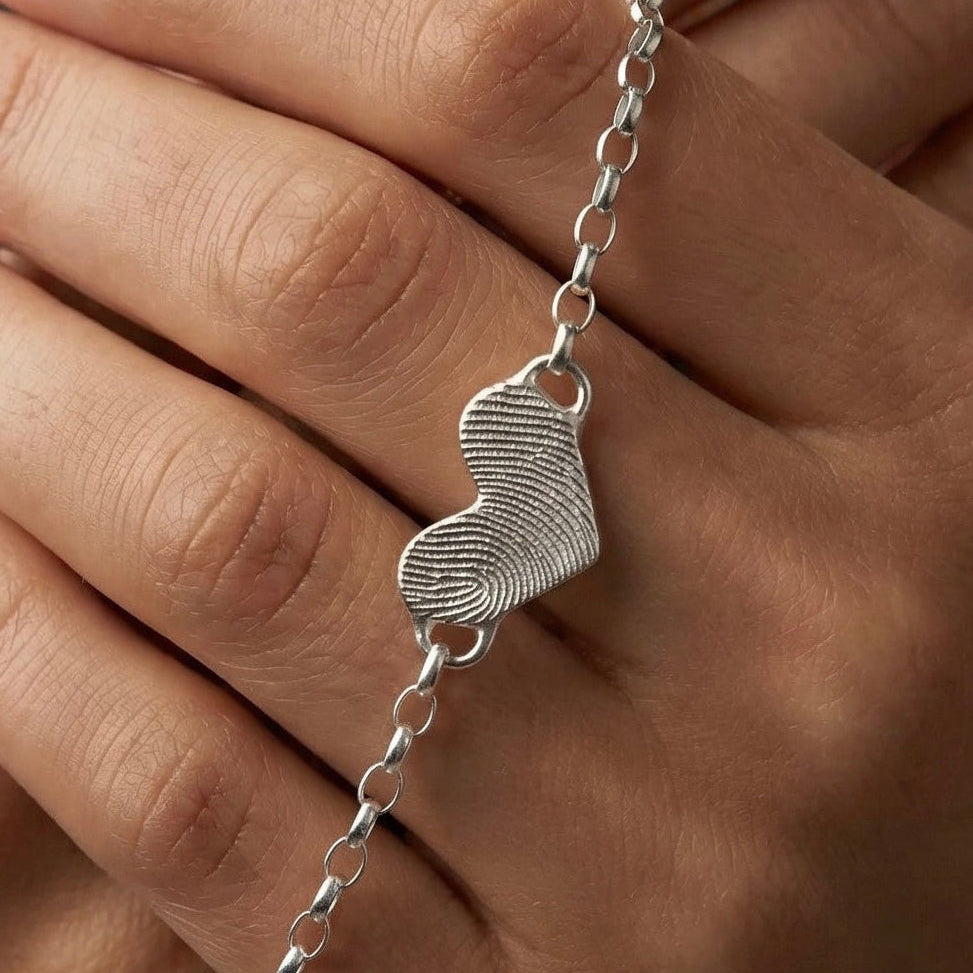 Finger-/Tierabdruck - Armband "Herz"