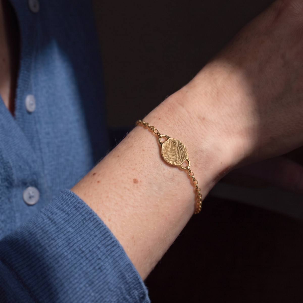 Finger-/Tierabdruck - Armband "Rund"