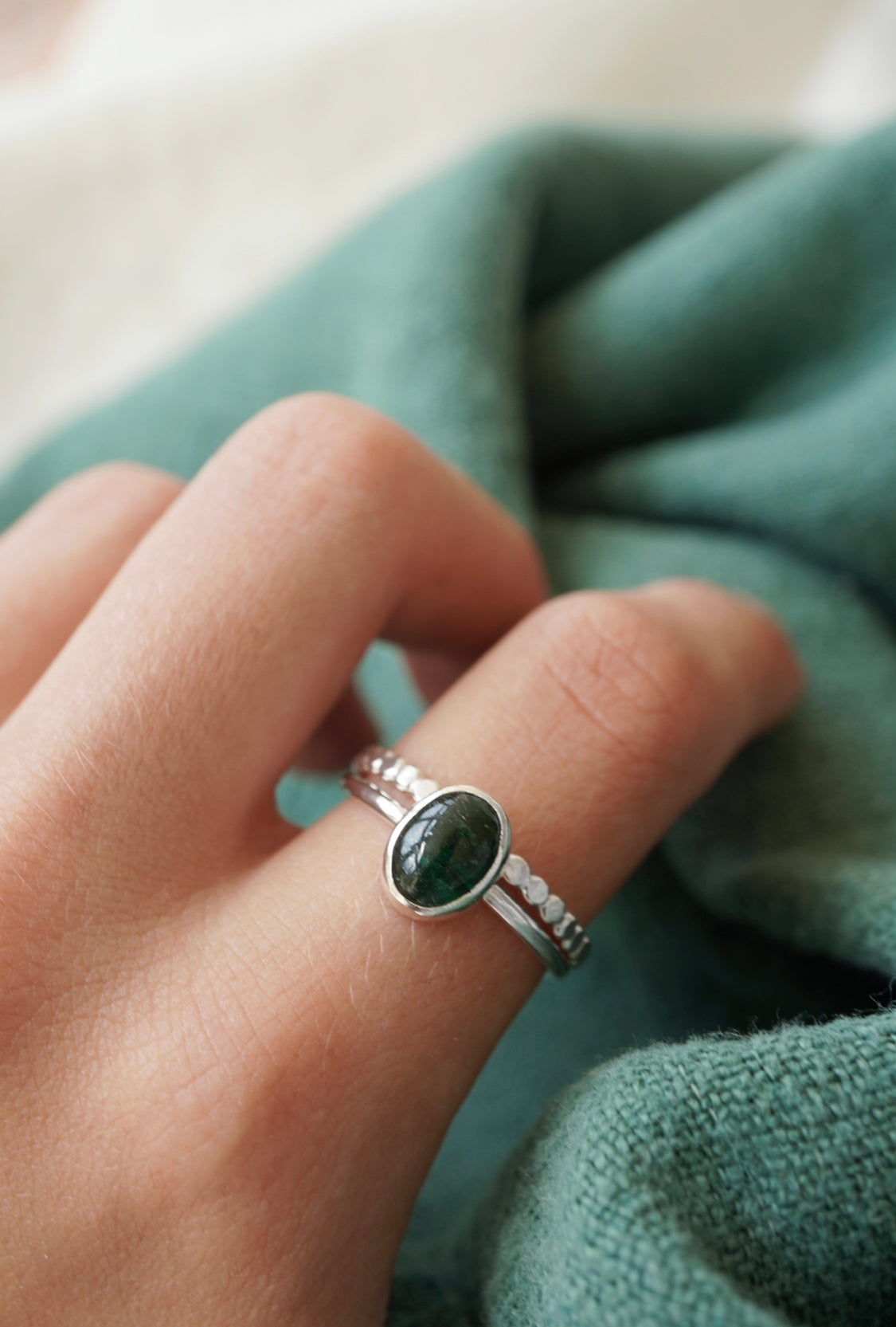 Aventurine ring 58