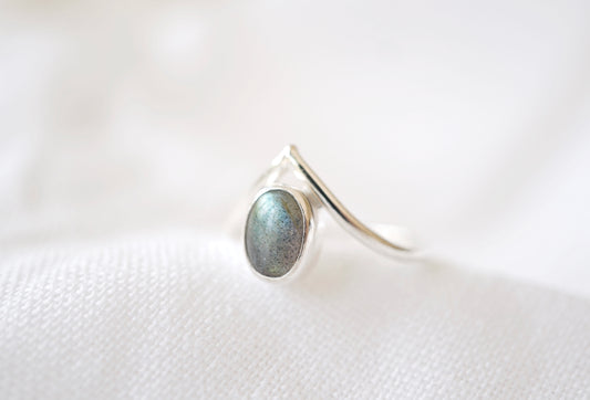 Labradorite Wishbonering 54