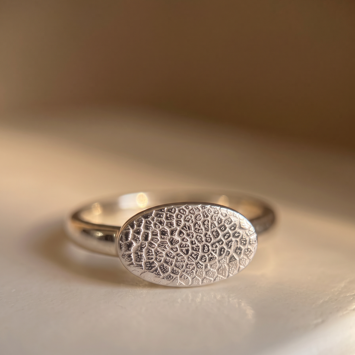 Finger-/Tierabdruck - Ring "Oval"